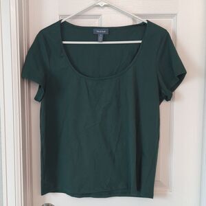 Modcloth green shirt sleeve tee shirt size XL